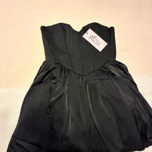 Black Strapless Dress